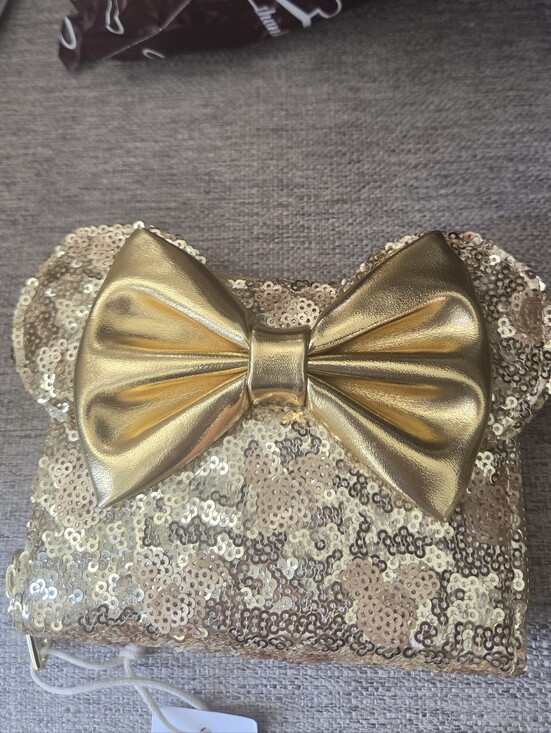 Loungefly Handbags - Wallet✨ SPARKLE ✨ Authentic Disney Parks x Loungefly Minnie Mouse Gold